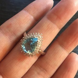 New 8.52CT Aquamarine Ring